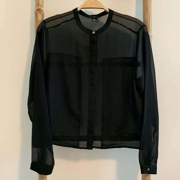 H&M black see-through blouse - Picture 6 of 9